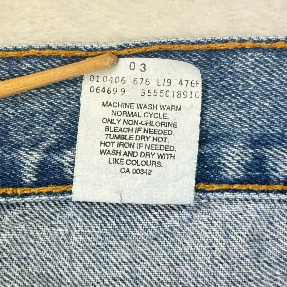 Levi's Jean Shorts Mens 550 Relaxed 32 Blue Denim VTG 90s Vintage Cotton